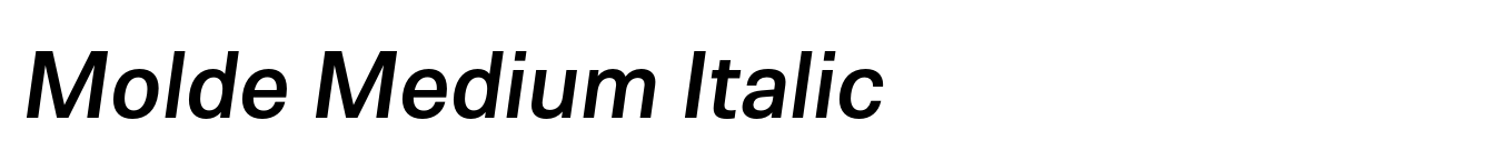 Molde Medium Italic